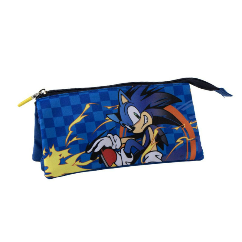 Sonic the Hedgehog Sprint Παιδική Κασετίνα με 3 Θήκες 23×12 cm 5899939
