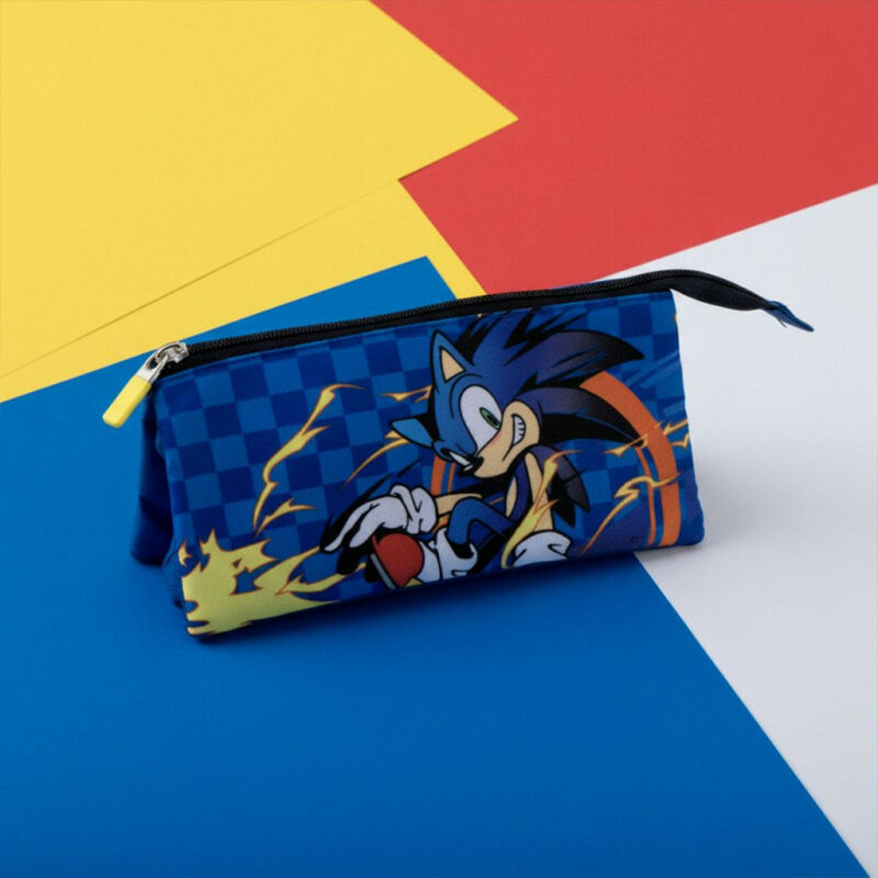 Sonic the Hedgehog Sprint Παιδική Κασετίνα με 3 Θήκες 23×12 cm 5899942