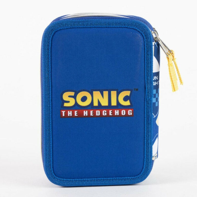 Sonic the Hedgehog Power Run Γεμάτη Τριώροφη Κασετίνα 46 Τεμαχίων Giotto 13×20×7 cm 5899934