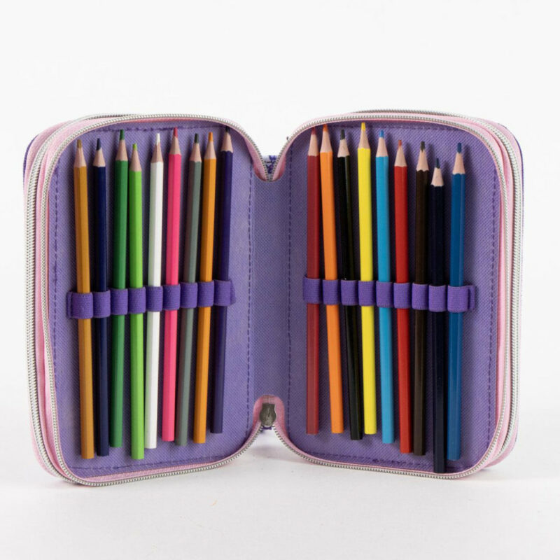 Hello Kitty Little Rebel Γεμάτη Τριώροφη Κασετίνα 46 Τεμαχίων Giotto 13×20×7 cm 5899900