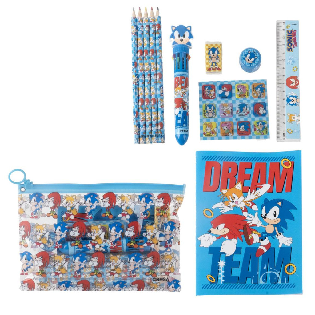Sonic the Hedgehog Dream Team Σετ Σχολικών Ειδών 22×14 cm