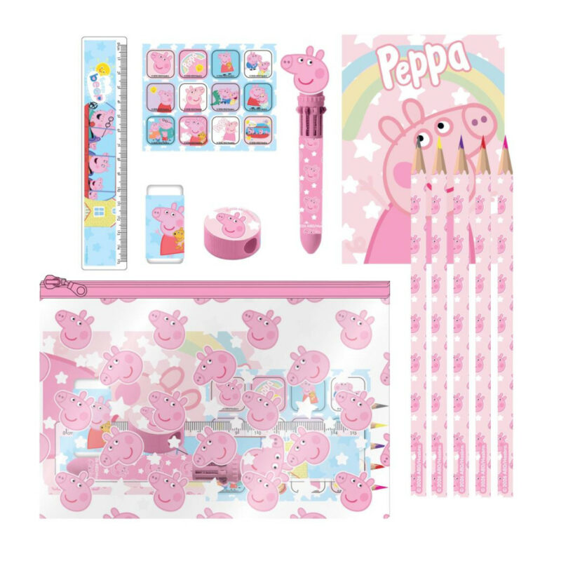 Peppa Pig Rainbow Σετ Σχολικών Ειδών 22×14 cm 5904575