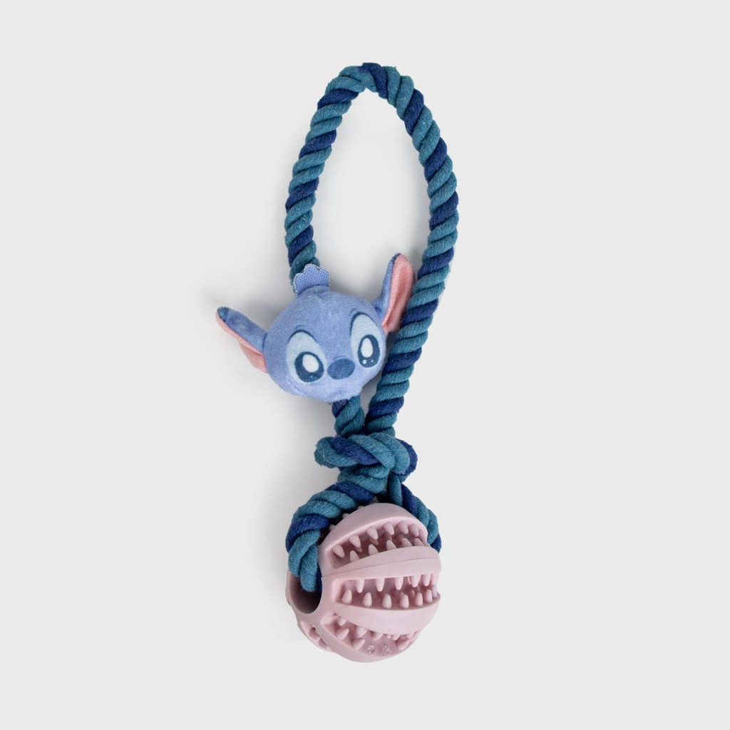 Disney Lilo and Stitch Alien Παιχνίδι Σκύλου με Σχοινί και Μπάλα TPR 24 εκ - Image 5