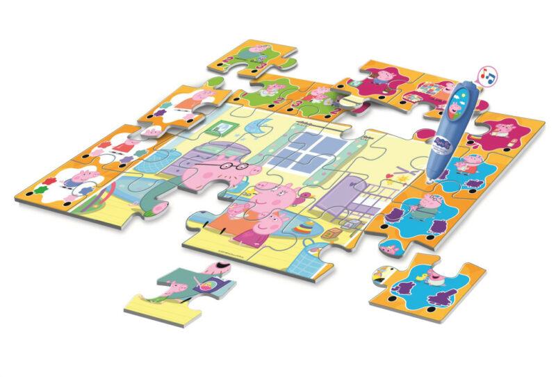 Peppa Pig Reading Διαδραστικό Puzzle 24 Τεμαχίων Clementoni 5886134