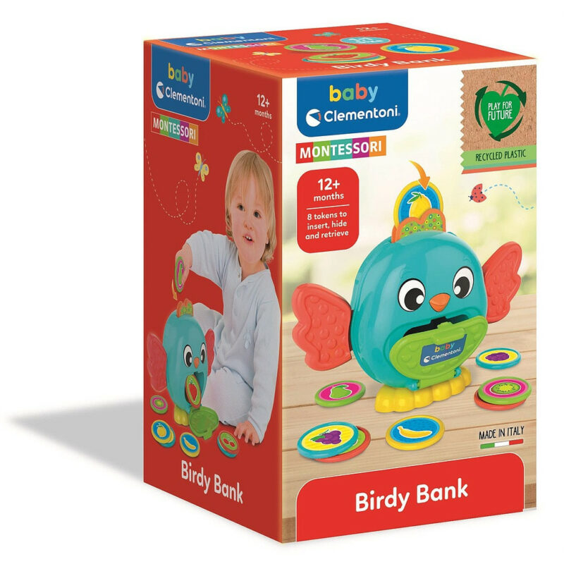 Colour Montessori Bird Money Κουτί Βρεφικό Παιχνίδι Clementoni 5893924