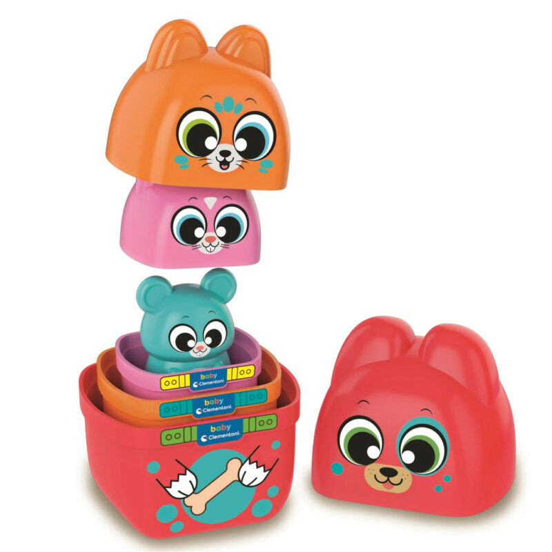 Animals Matrioska Colorful Βρεφικό Σετ Κατασκευών Clementoni 5904170