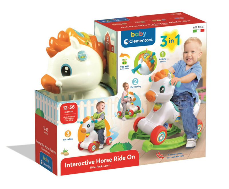 Colour Rainbow Rider Interactive rocking horse 3 in 1 Clementoni 5926297