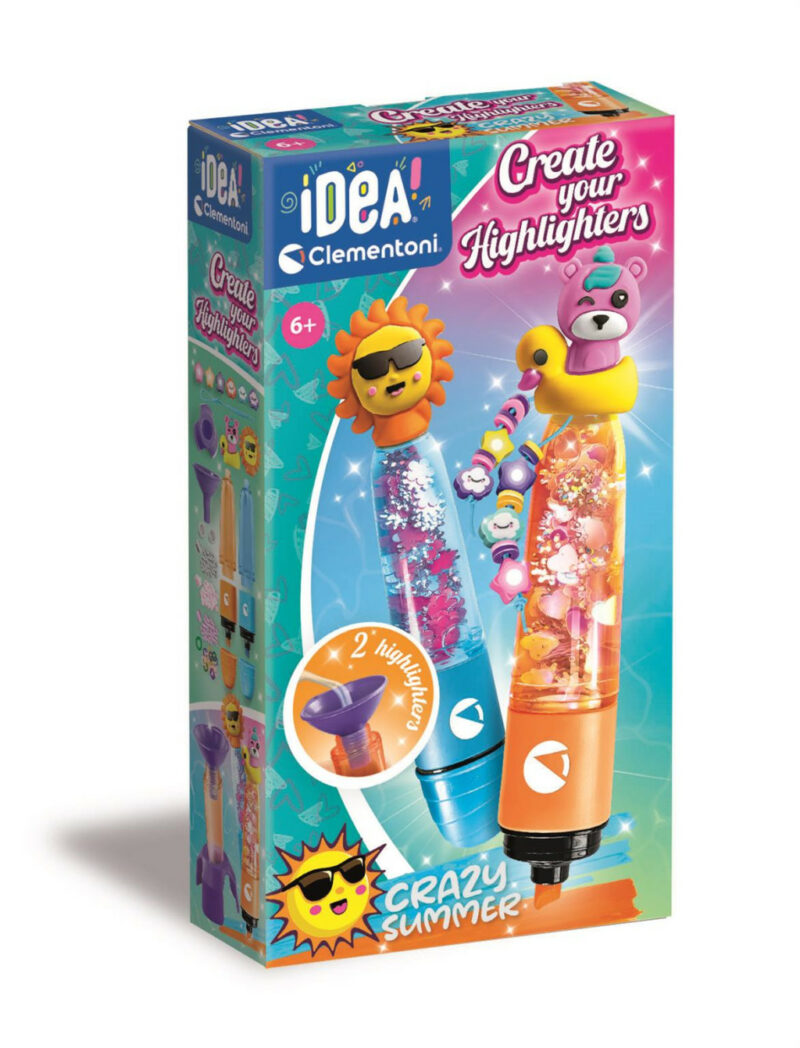 Colour Crazy Summer Clementoni Σετ Κατασκευής Μαρκαδόρων Υπογράμμισης 5886072