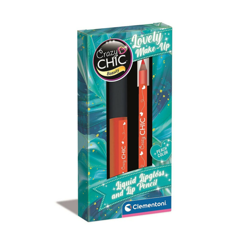 Crazy Chic Peach Lip Gloss Χειλιών & Μολύβι Χειλιών Clementoni 5893790