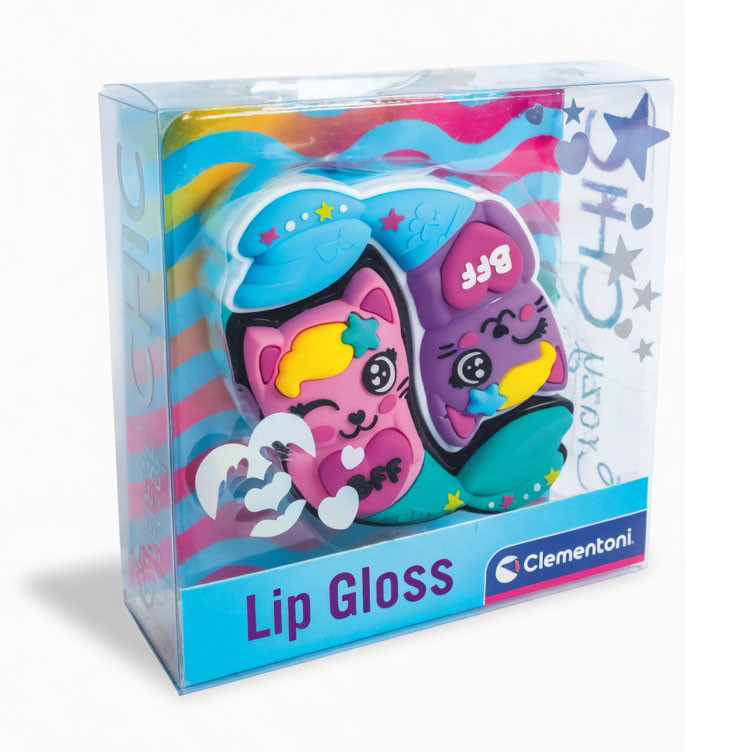 Crazy Chic BFF Cat Σετ 2 Lip Gloss Clementoni 11