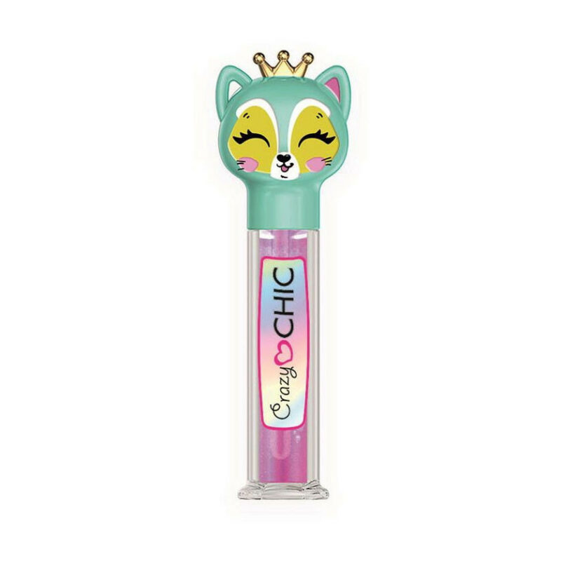 Crazy Chic Raccoon Queen Lip Gloss Χειλιών με Σχέδιο Ζωάκια Clementoni 5893939
