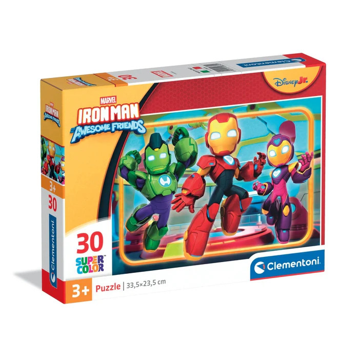 Avengers Trio Iron Man and His Super Team Παιδικό Puzzle 30 Τεμαχίων Clementoni 5904040