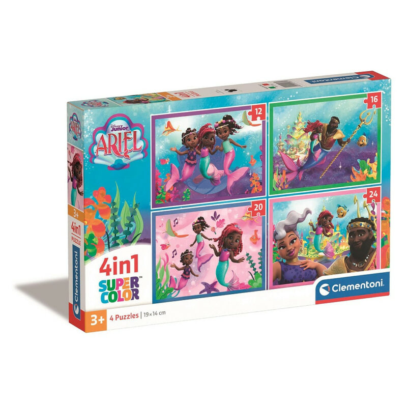 Disney Princess Junior Ariel Puzzle 4 σε 1 Clementoni 5883384