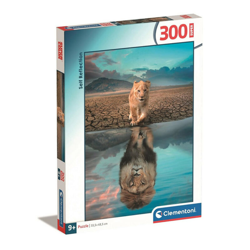 Animals Self Reflection Lion Παιδικό Puzzle 300 Τεμαχίων Clementoni 5886929