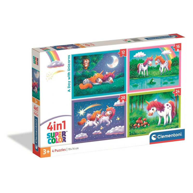 Unicorn One Day Puzzle 4 σε 1 Clementoni 5891456