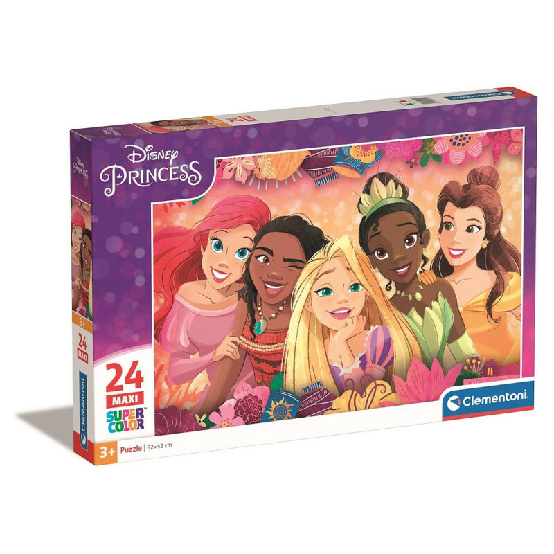 Disney Princess Flower Frame Παιδικό Puzzle Μεγάλου Μεγέθους 24 Τεμαχίων Clementoni 5883370