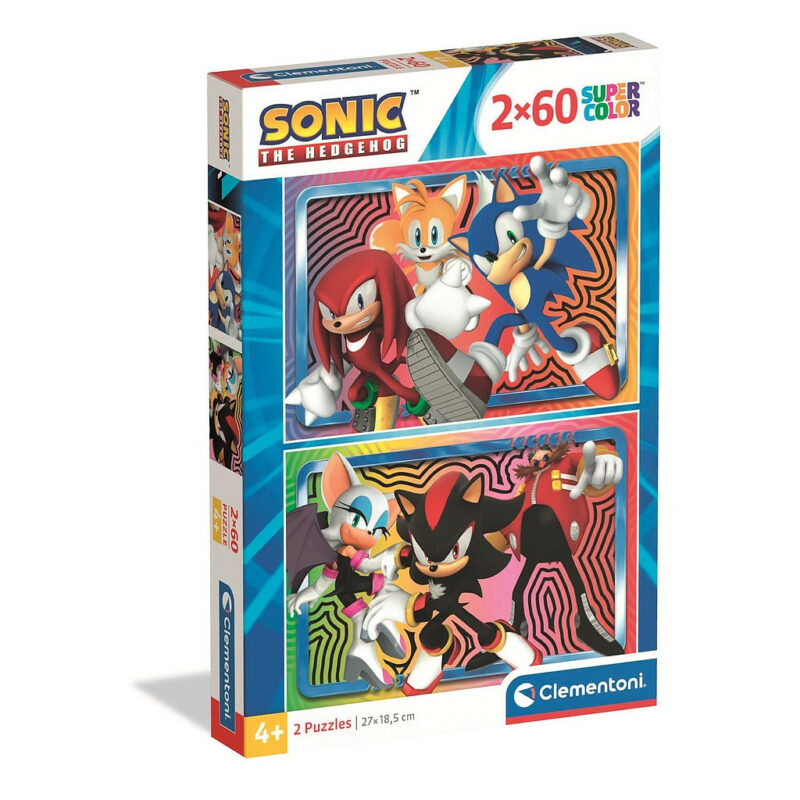 Sonic the Hedgehog Παιδικό Puzzle 2×60 Τεμαχίων Clementoni 5883757