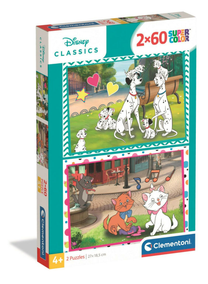 Disney Classics Love Παιδικό Puzzle 2×60 Τεμαχίων Clementoni 5893874