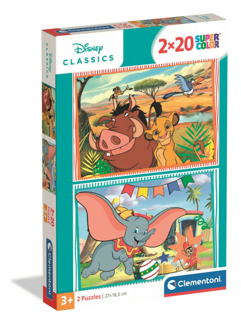 Disney Classics Funny Time Παιδικό Puzzle 2×20 Τεμαχίων Clementoni 5904059