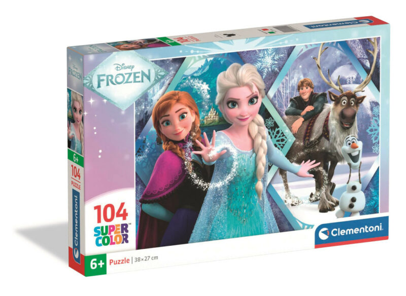 Disney Frozen Ice Kingdom Παιδικό Puzzle 104 Τεμαχίων Clementoni 5893458