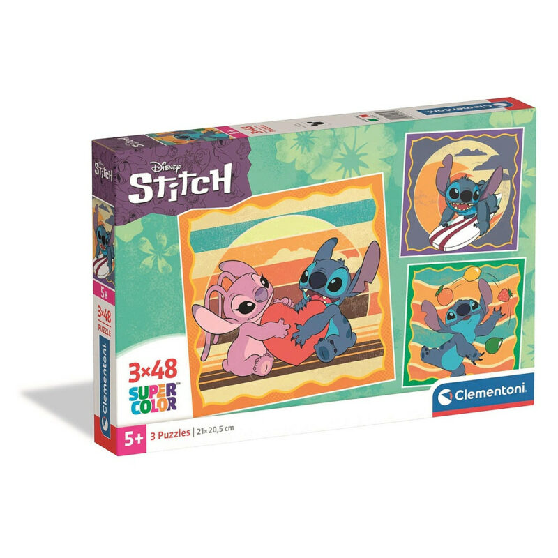 Disney Lilo and Stitch Παιδικό Puzzle 3×48 Τεμαχίων Clementoni 5895759