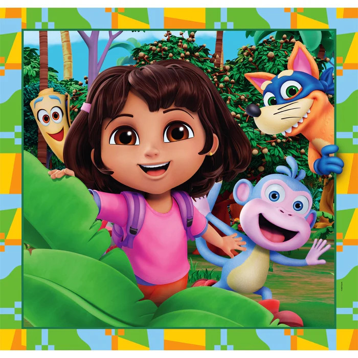 Dora the Explorer Jungle Quest Παιδικό Puzzle 3×48 Τεμαχίων Clementoni 5886898