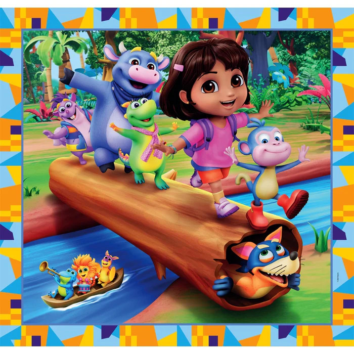 Dora the Explorer Jungle Quest Παιδικό Puzzle 3×48 Τεμαχίων Clementoni 5886899