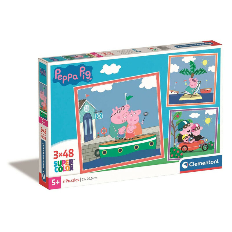 Peppa Pig Relaxing Παιδικό Puzzle 3×48 Τεμαχίων Clementoni 5883675