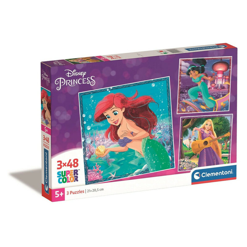 Disney Princess Ariel Παιδικό Puzzle 3×48 Τεμαχίων Clementoni 5883356