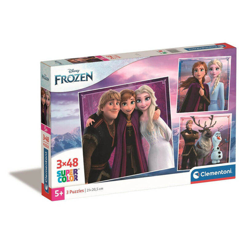 Disney Frozen Leaf Παιδικό Puzzle 3×48 Τεμαχίων Clementoni 5893461