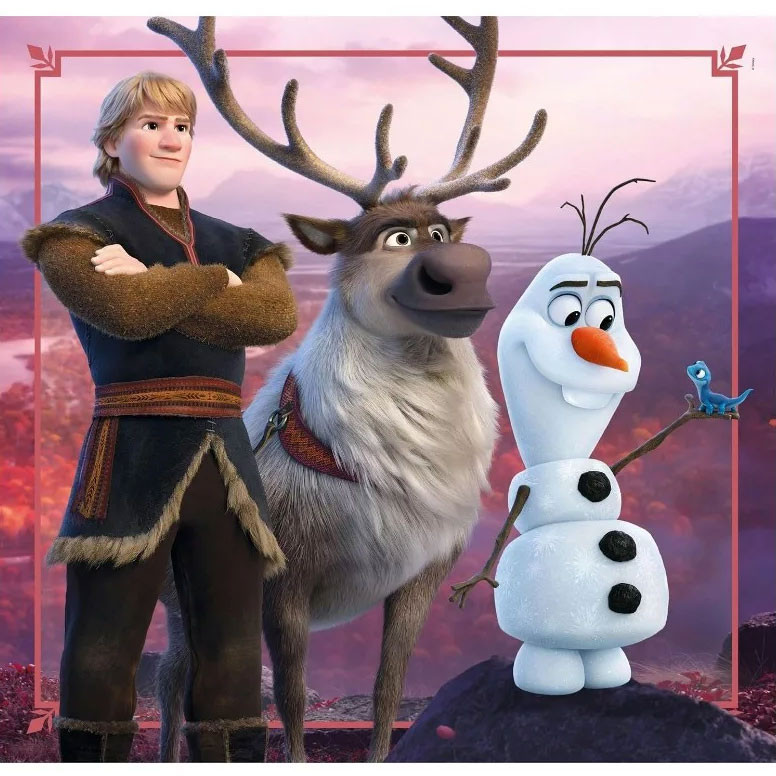 Disney Frozen Leaf Παιδικό Puzzle 3×48 Τεμαχίων Clementoni 5893464