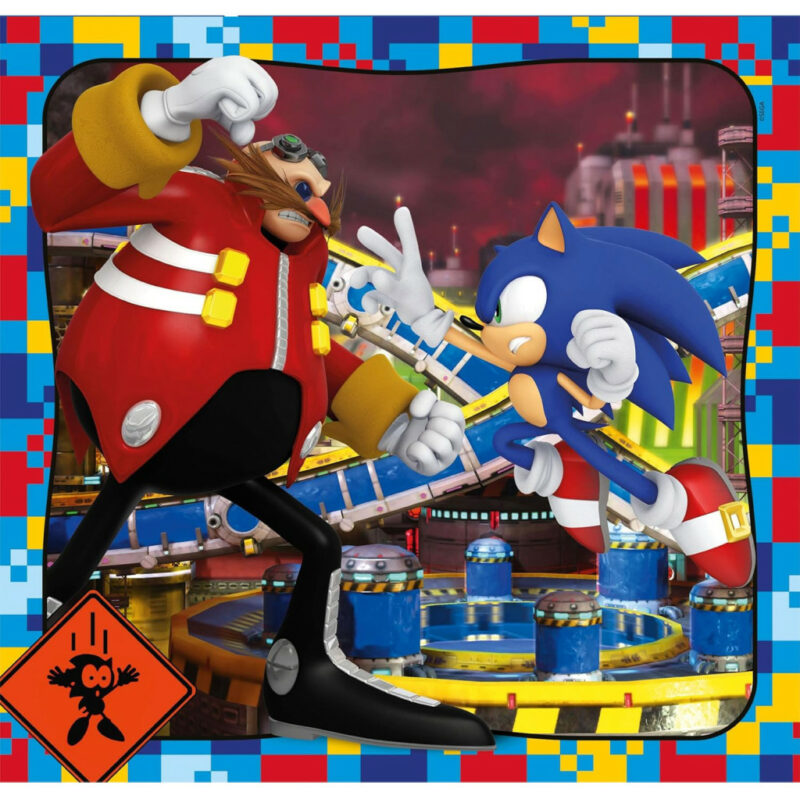 Sonic the Hedgehog Doctor Eggman Παιδικό Puzzle 3×48 Τεμαχίων Clementoni 5904138
