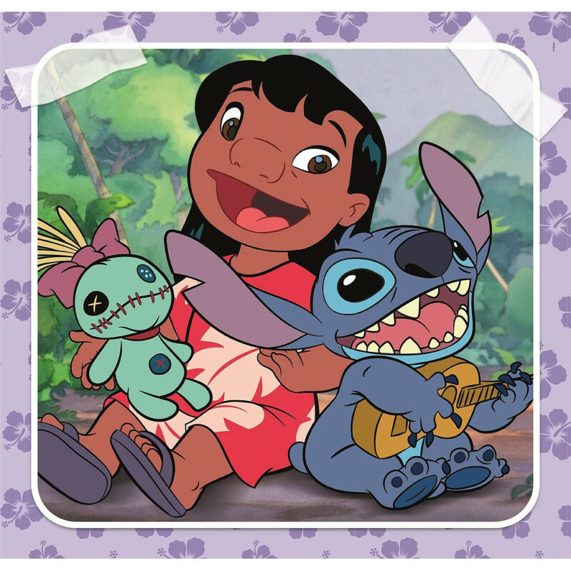 Disney Lilo and Stitch Music Playing the Guitar Παιδικό Puzzle 3×48 Τεμαχίων Clementoni 5883452