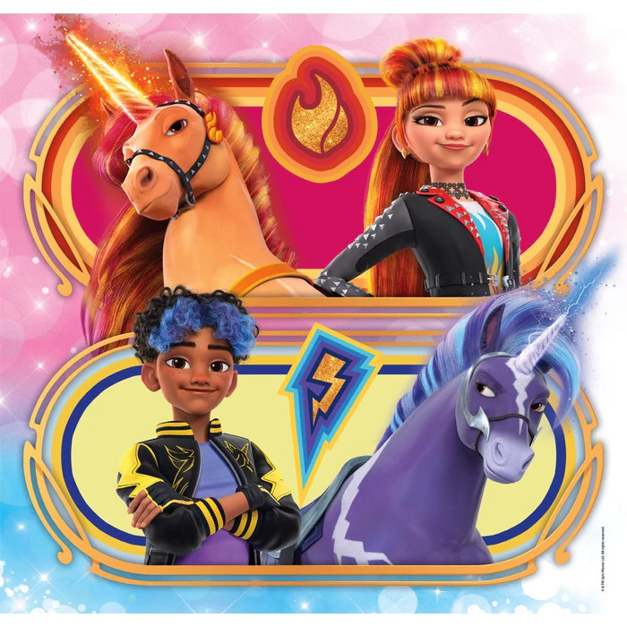 Unicorn Academy Riders Παιδικό Puzzle 3×48 Τεμαχίων Clementoni 5893688