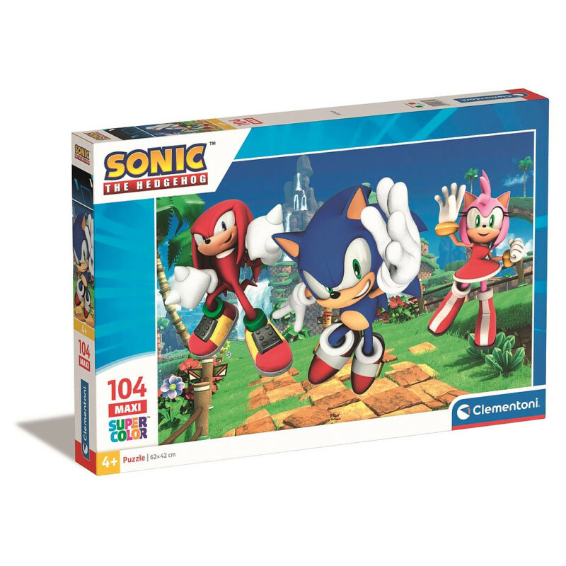 Sonic the Hedgehog Amy Rose Παιδικό Puzzle Μεγάλου Μεγέθους 104 Τεμαχίων Clementoni 5886939