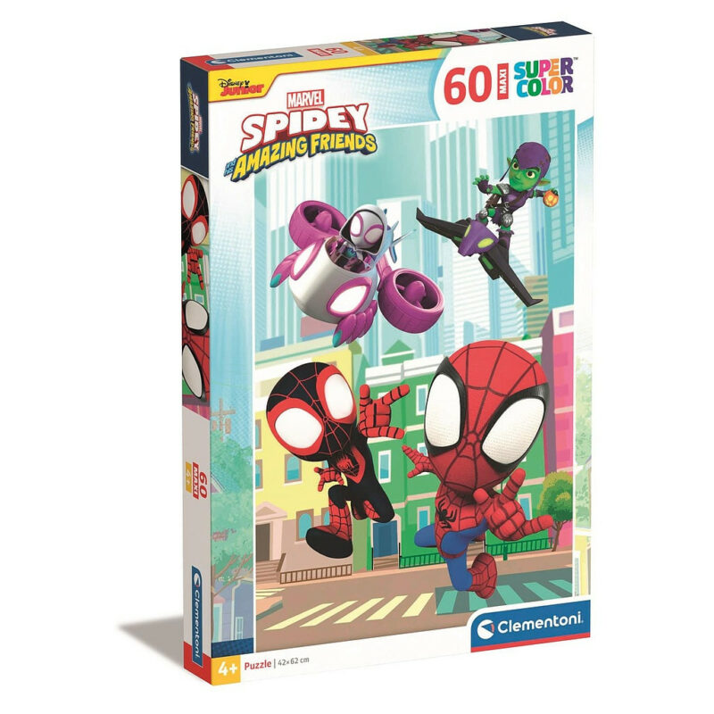 Spiderman Spidey Παιδικό Puzzle Μεγάλου Μεγέθους 60 Τεμαχίων Clementoni 5883723