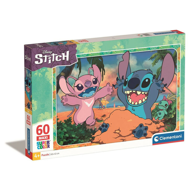 Disney Lilo and Stitch Sand Παιδικό Puzzle Μεγάλου Μεγέθους 60 Τεμαχίων Clementoni 5883459