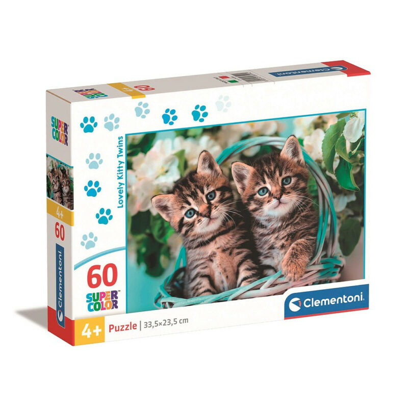 Cat Lovely Twins Παιδικό Puzzle 60 Τεμαχίων Clementoni 5883287