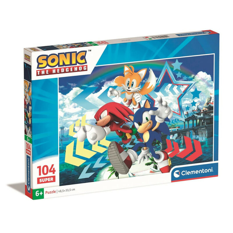 Sonic the Hedgehog Star Παιδικό Puzzle 104 Τεμαχίων Clementoni 5883765