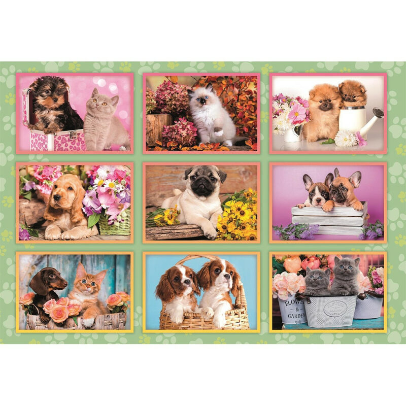 Animals Puppies Collage Παιδικό Puzzle 180 Τεμαχίων Clementoni 5904045