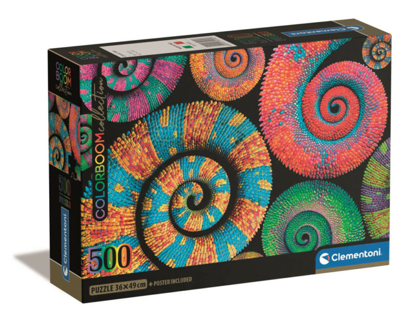 Colour Curly Tails Puzzle σε Συμπαγή Συσκευασία 500 Τεμαχίων Clementoni 5893660