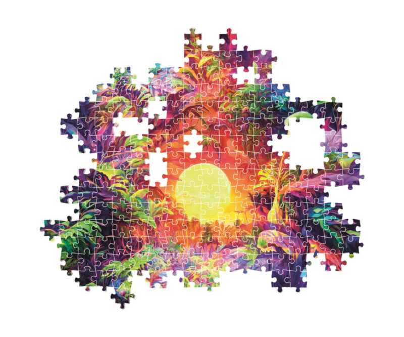 Colour Psychedelic jungle Puzzle σε Συμπαγή Συσκευασία 500 Τεμαχίων Clementoni 5893667