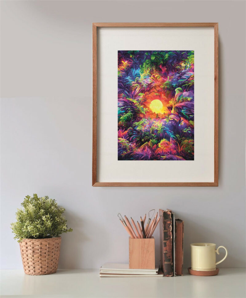 Colour Psychedelic jungle Puzzle σε Συμπαγή Συσκευασία 500 Τεμαχίων Clementoni 5893668