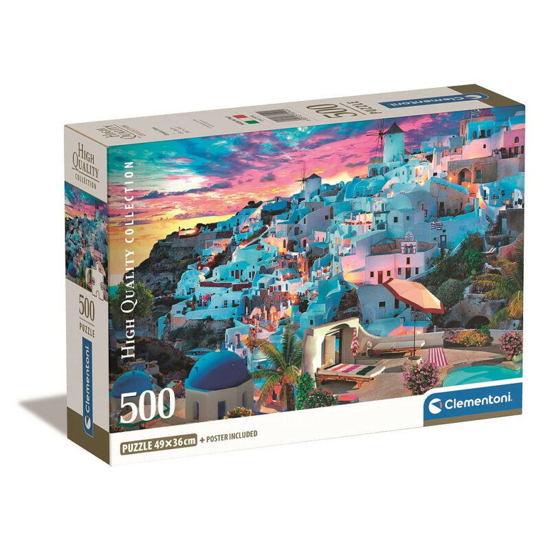 Cities View Greece Puzzle 500 Τεμαχίων Clementoni 5893509