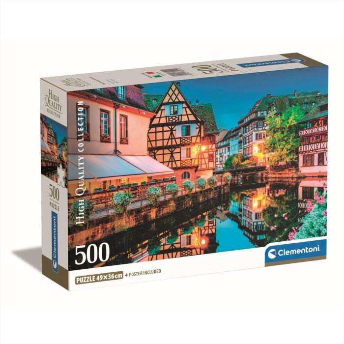 Cities Old Town Strasbourg Puzzle 500 Τεμαχίων Clementoni 5893658