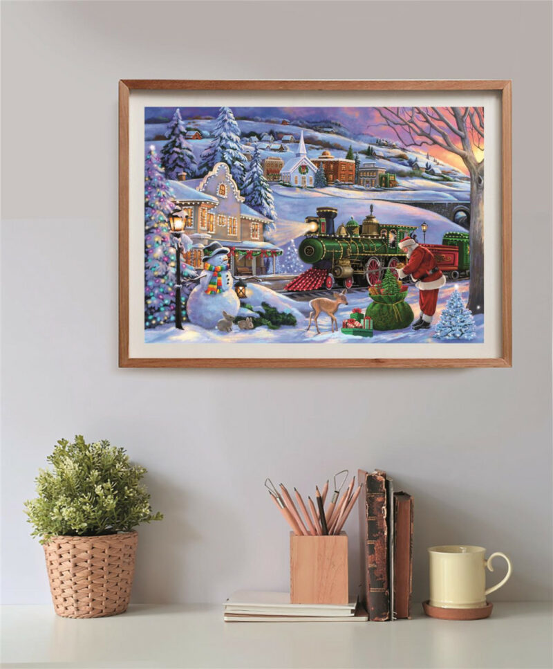 Christmas Train Puzzle σε Συμπαγή Συσκευασία 500 Τεμαχίων Clementoni 5904434