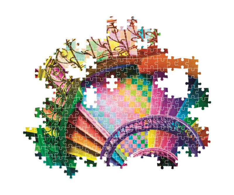 Colour Curly Tails Colorboom Staircase Puzzle σε Συμπαγή Συσκευασία 500 Τεμαχίων Clementoni 5893675
