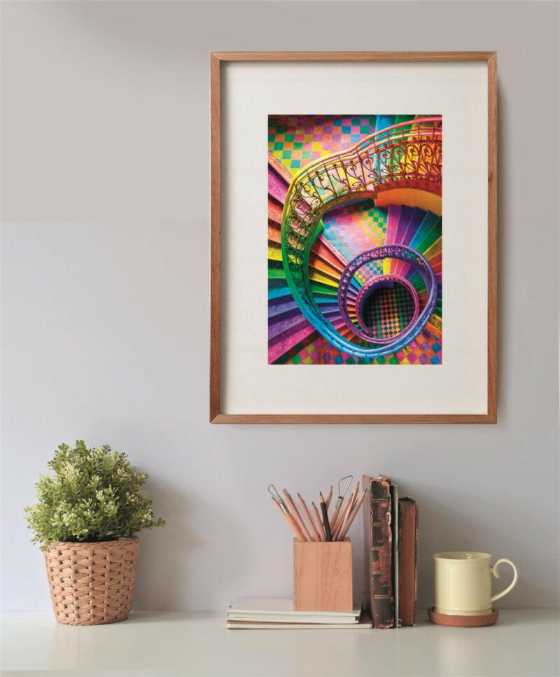 Colour Curly Tails Colorboom Staircase Puzzle σε Συμπαγή Συσκευασία 500 Τεμαχίων Clementoni 5893676