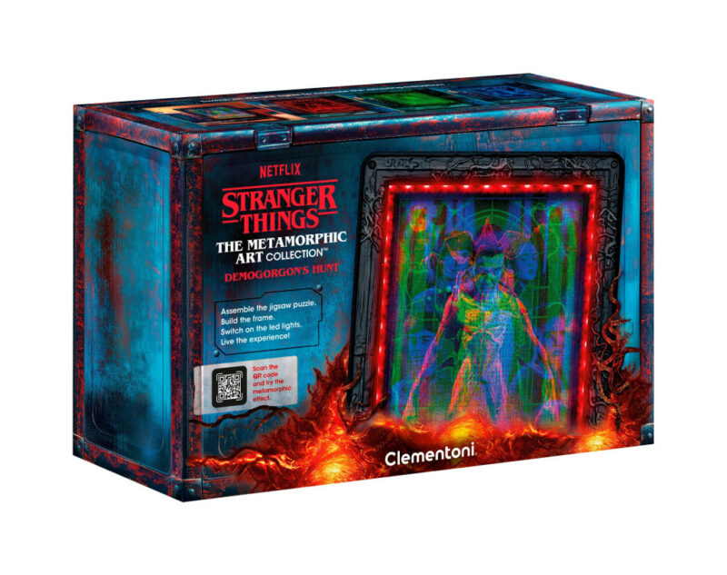 Stranger Things The Demogorgon Puzzle 520 Τεμαχίων με Φωτιζόμενη Κορνίζα LED Clementoni 5893900
