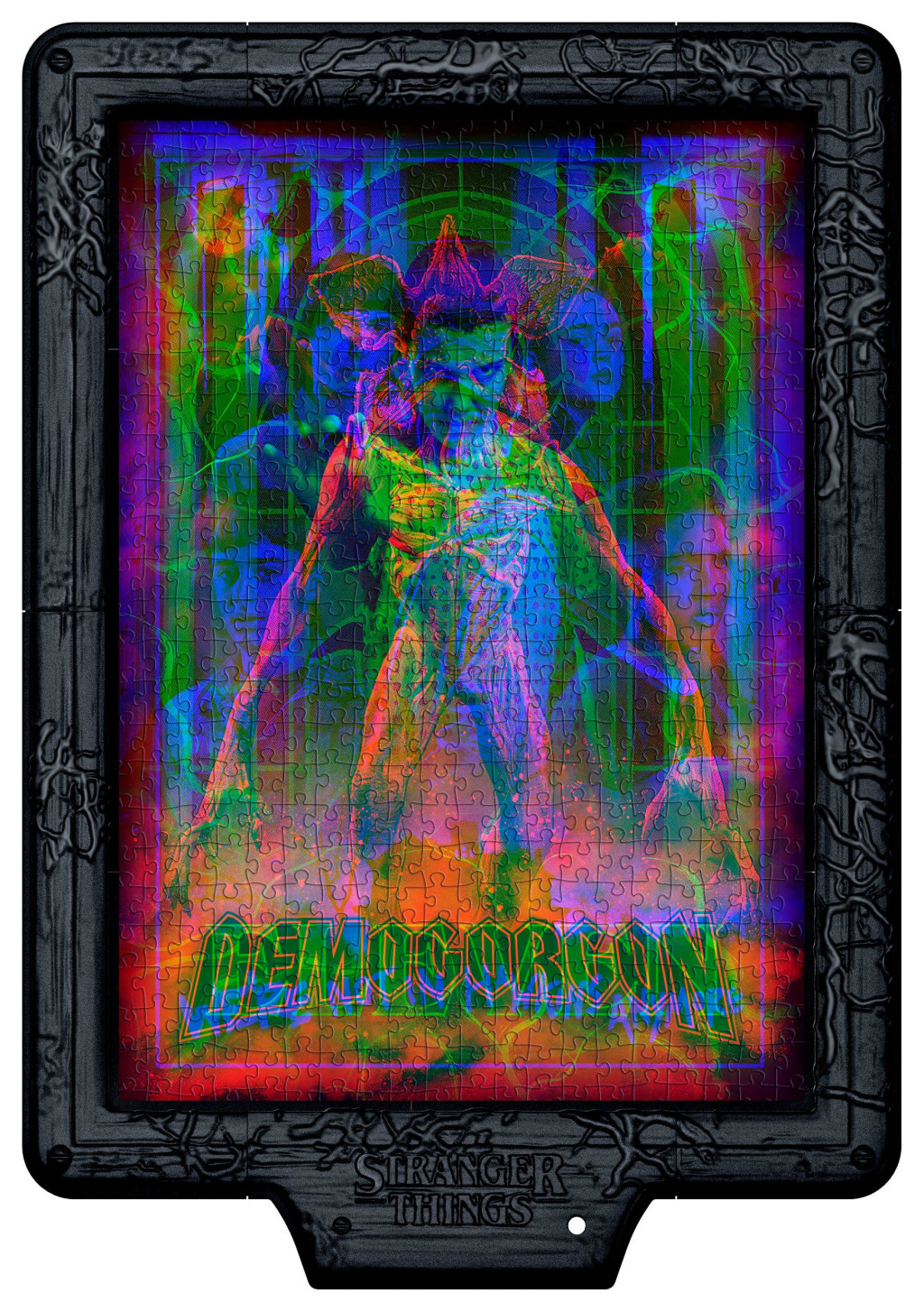 Stranger Things The Demogorgon Puzzle 520 Τεμαχίων με Φωτιζόμενη Κορνίζα LED Clementoni